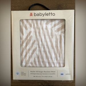 BABYLETTO muslin all-stages bassinet sheet